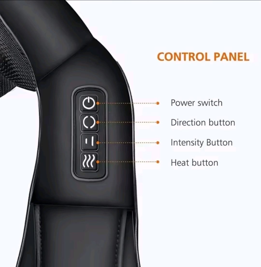 RelaxEase™ – Masseur Cervical Shiatsu Chauffant