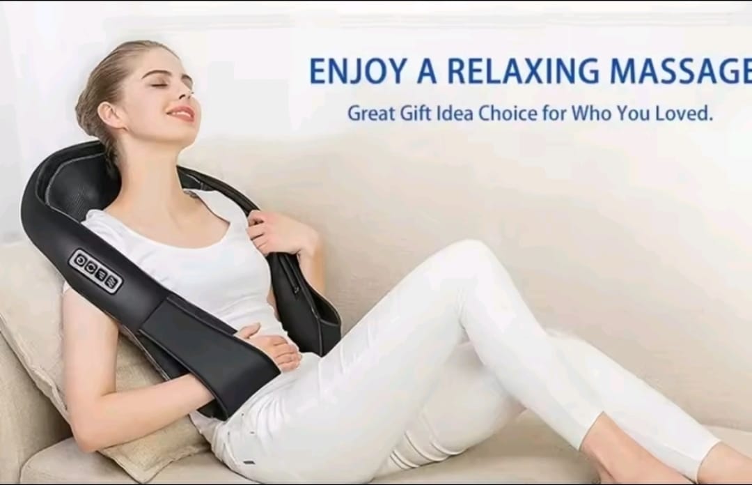 RelaxEase™ – Masseur Cervical Shiatsu Chauffant