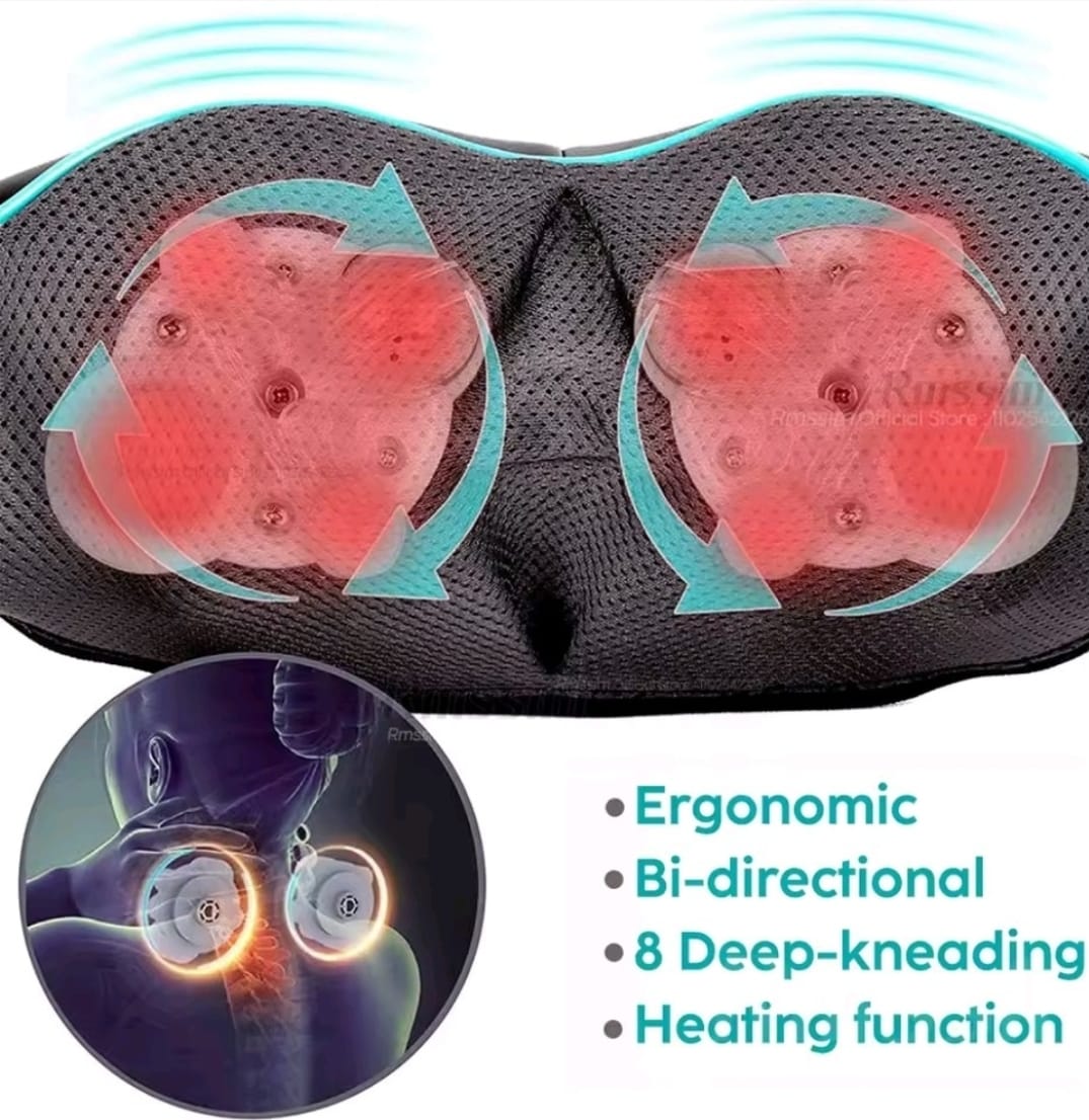 RelaxEase™ – Masseur Cervical Shiatsu Chauffant